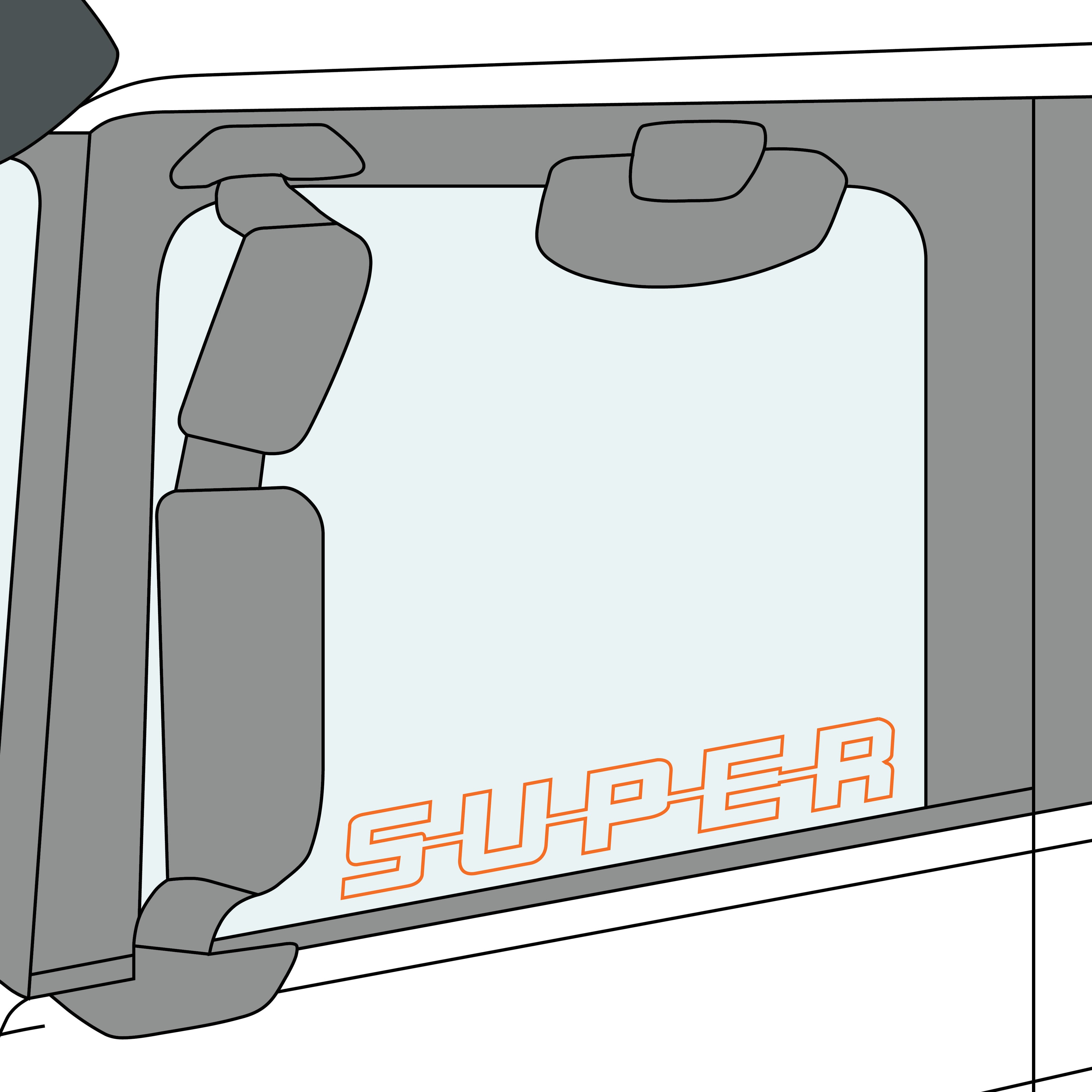 SUPER Side Window Stickers