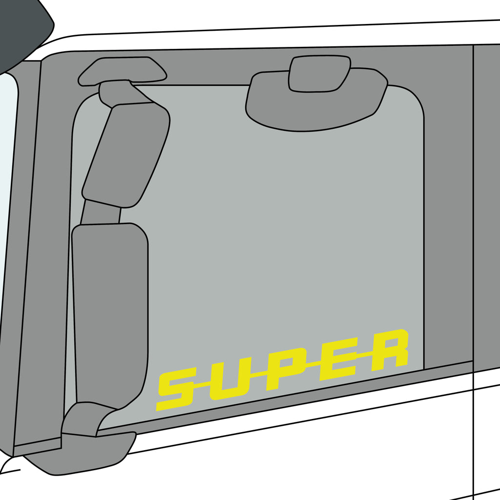 SUPER Side Window Stickers