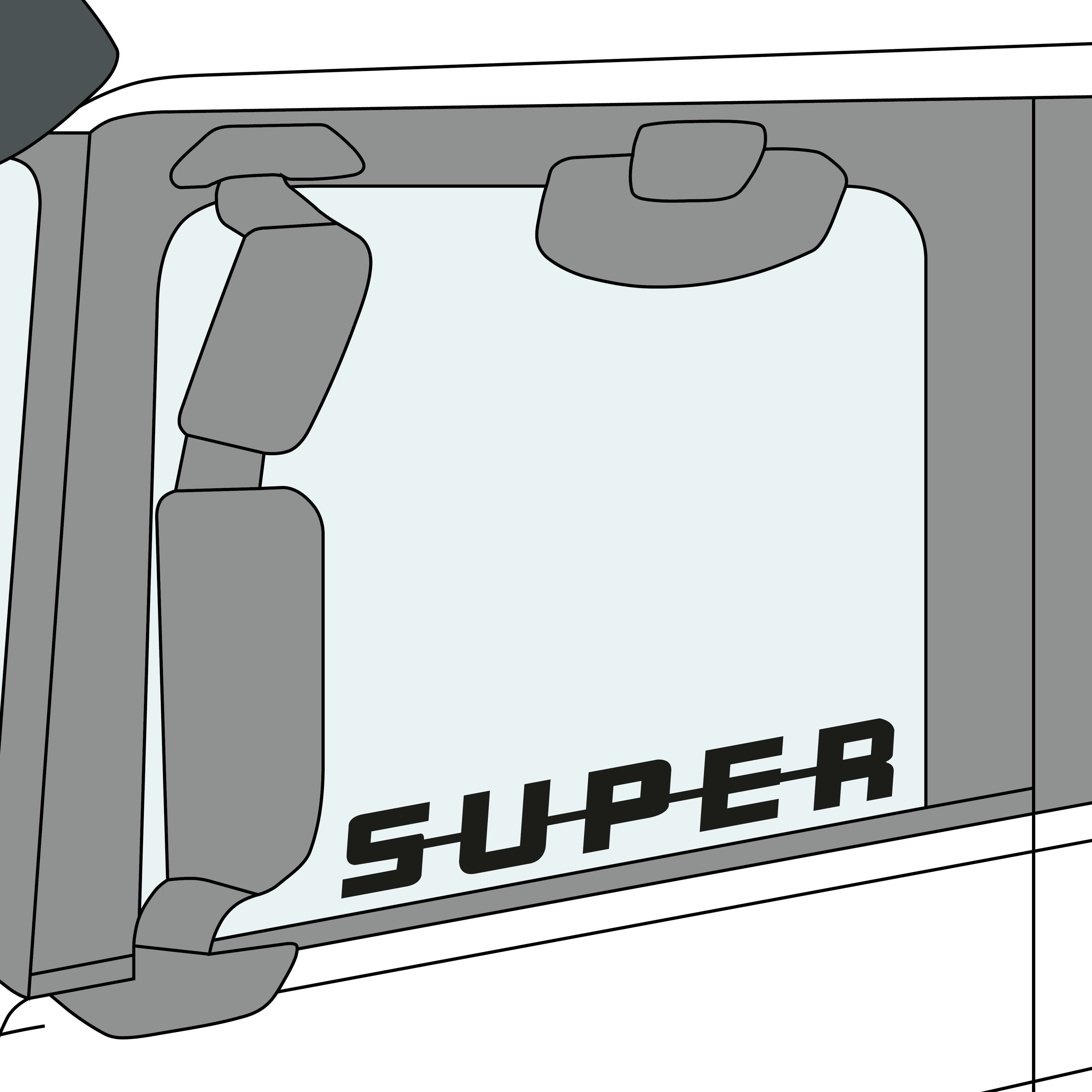SUPER Side Window Stickers