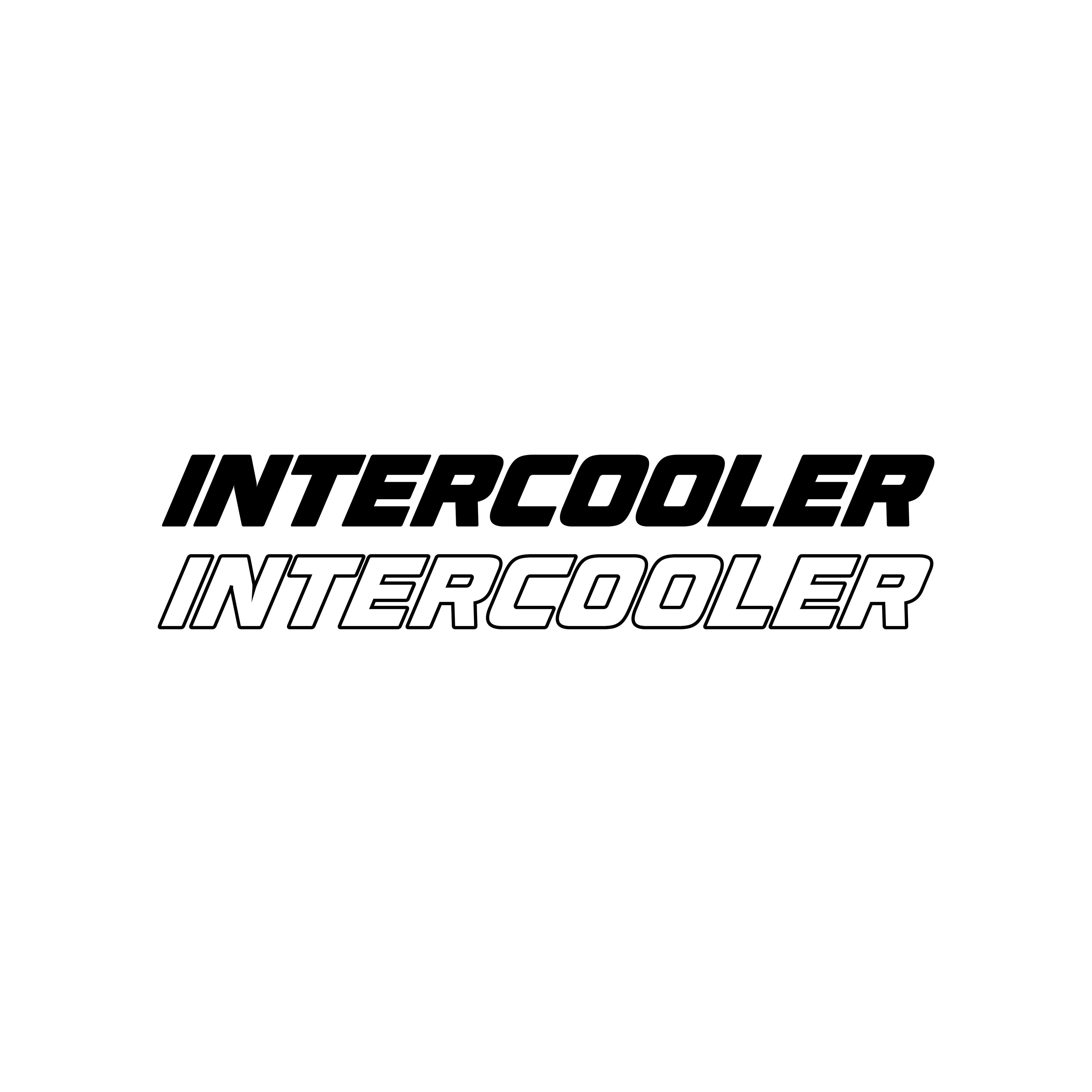 INTERCOOLER Side Window Stickers