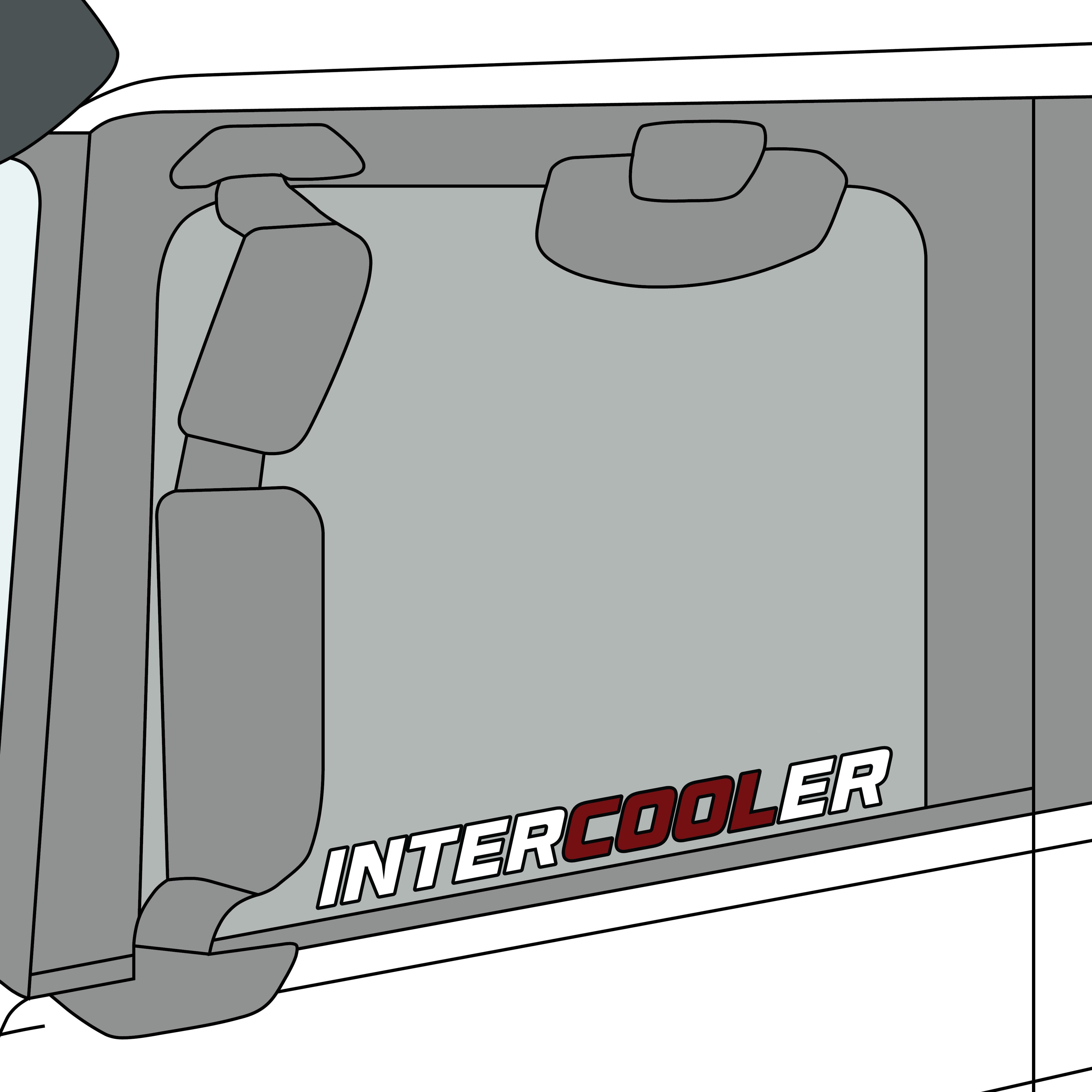 INTERCOOLER Two Tone Side Window Stickers